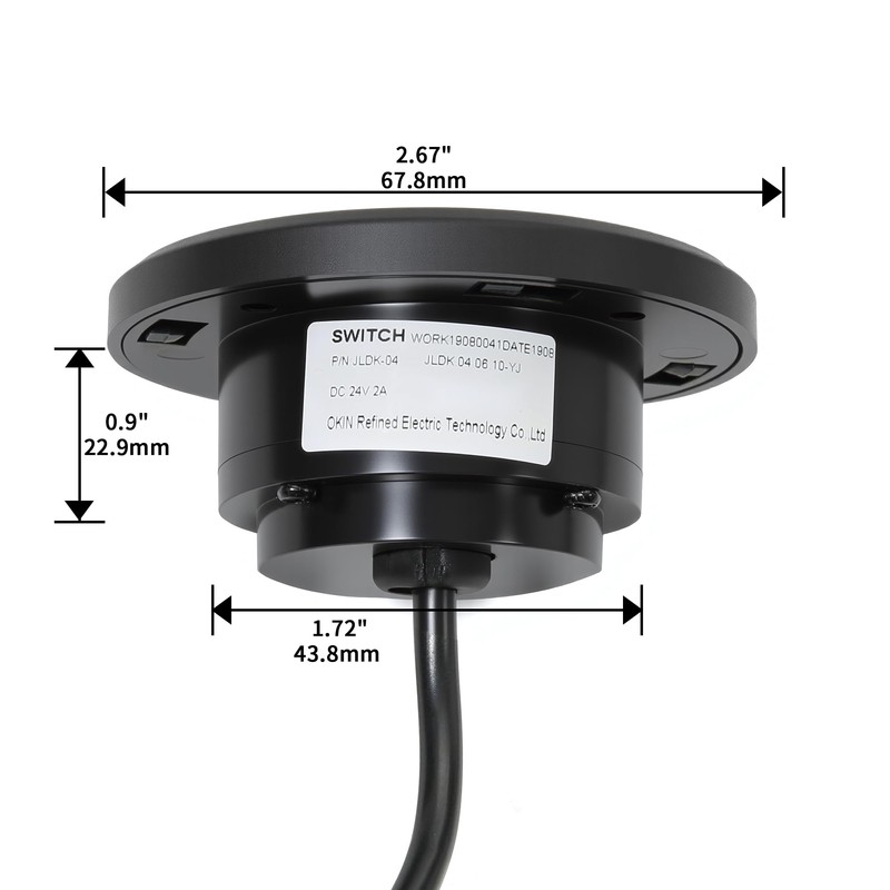 Okin Recliner Replacement Parts, 2 Button Round Hand Control Handset