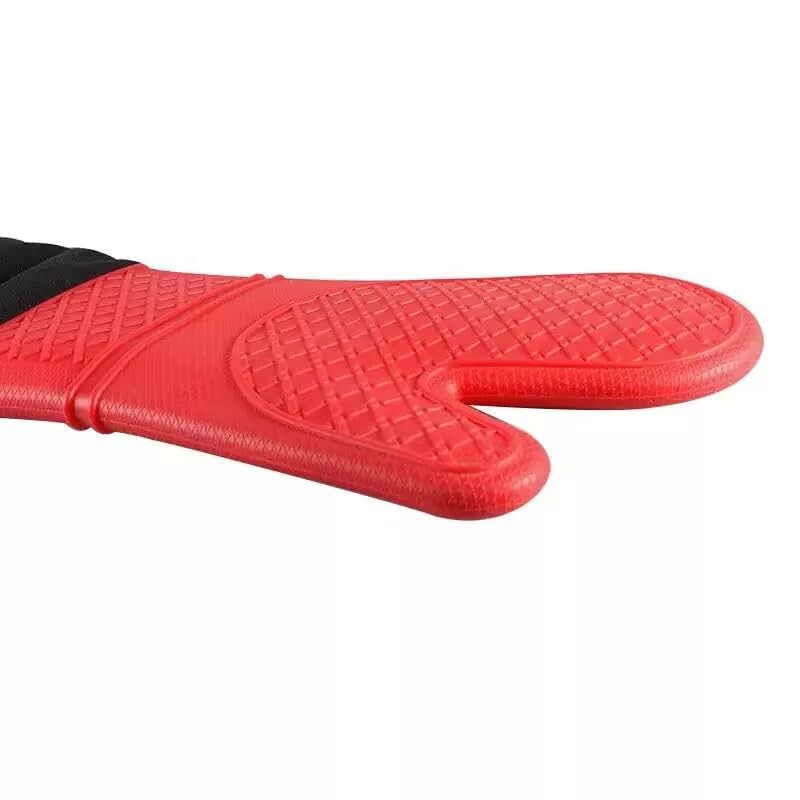 Linwnil Extra Long Silicone Oven Mitts Heavy Duty Commercial Grade