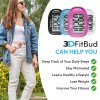 3DActive 3DFitBud Simple Step Counter Walking 3D Pedometer with Clip