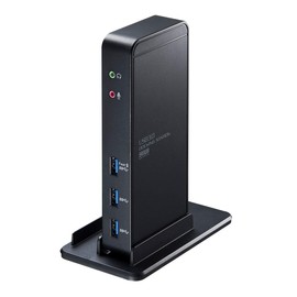 Sanwa Supply USB-C VDK3 USB 3.0 Docking Station with Tablet Stand