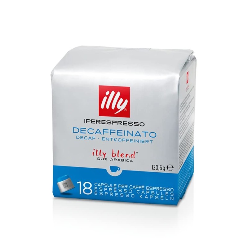 Illy Decaffeinated Coffee Iperespresso Cube 18 Capsules
