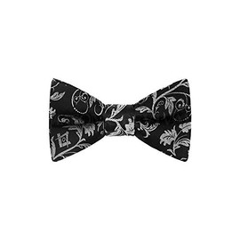 Masonic Revival Noche Silver Bow Tie (Standard Self-Tied)
