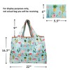 allydrew Large Foldable Tote Nylon Reusable Grocery Bag, Owls