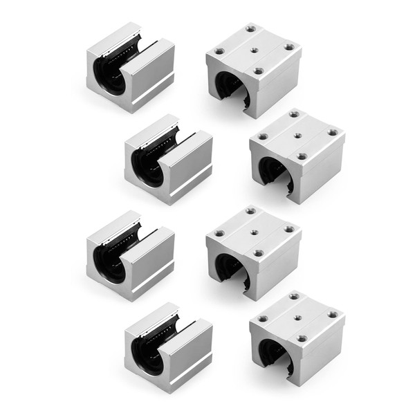 QWORK SBR20UU Aluminum Block Slide Blocks for Smooth Linear Motion
