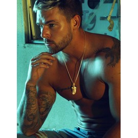 U7 Boys Necklace For Men Boyfriend Gifts Mens Necklaces Jewellery Gold Pendant Chain