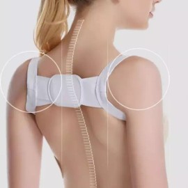 밴드 기 어깨 등 라운드숄더 목스트레칭 고정 굽은등 굽은어깨 굽은 [미디움 화이트] Band Type Shoulder Back Round Shoulder Neck Stretching Fixing Curvature Humpbacked Shoulders [Medium White]