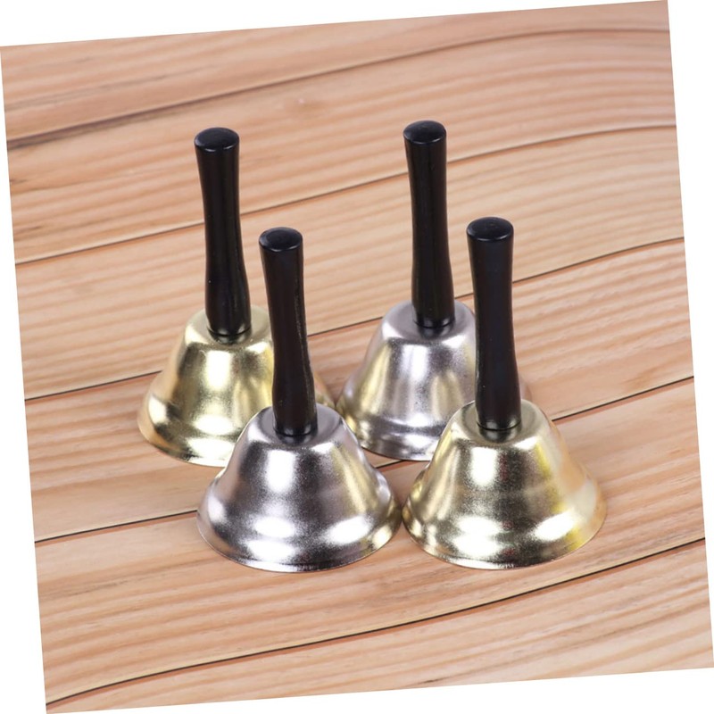 DOITOOL Metal Hand Bell with Handle Sound Musical Percussion Bell