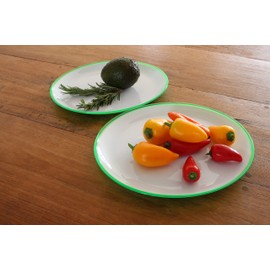 Linden Berg Round Salad Plate (Green)