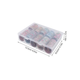 LALAFINA 10 Sheets Nail Stickers Christmas Flowers Diy Manicure Decals for Women Gel Nail Vinyls