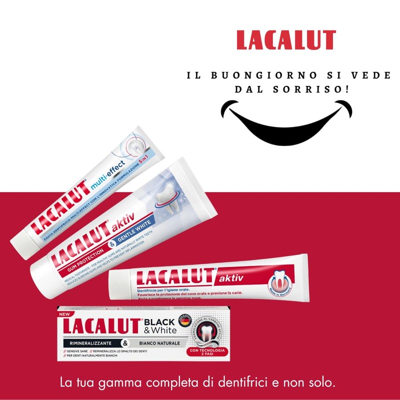 LACALUT Black & White Teeth Whitening Professional Teeth Whitener Remineralizes