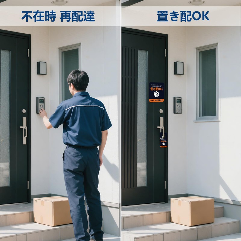 NKLWEN Placement Delivery Sticker, Magnet, Placement Plate, Delivery Box, Delivery