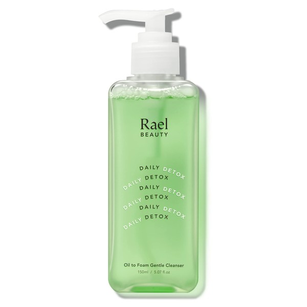 Rael Skin Care, Facial Cleanser - Oil to Foam, Gentle Face Wash, Daily Foaming Cleanser, All Skin Types, Hydrating Vitamin B5, Daily, Clean Ingredients, Cruelty Free Skin Care (5.07oz)