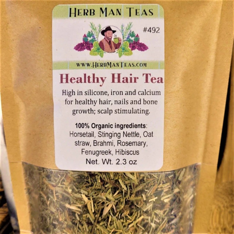 HERB MAN TEAS Healthy Hair Tea High in silicone, iron