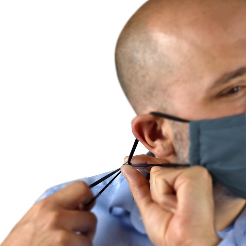 Triplast Blue Washable Face Masks With Filters Adjustable And Reusable