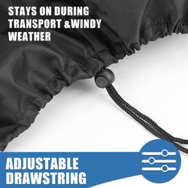 Rilime Cover for Pilates Reformer,Waterproof Dustproof Reformer Pilates Machine Cover,420D Foldable Pilates Reformer Machine Cover with Windproof Drawstring for Home Gym Indoor-25 L x 15" W x 45" H