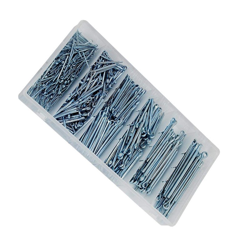 Dapetz ® 500pc Cotter Pin Assortment Set Kit, R Clips