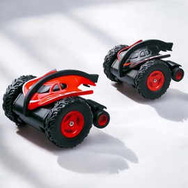 Set of 2 RC Remote Controlled Off-Road High Speed Mini Stunt Car, Crawler Vehicle, 360° Spins, Jumps, Demo Mode, LED Light Effects, Ideal for Stunts, Racing, Multiplayer Fun for Children and Adults