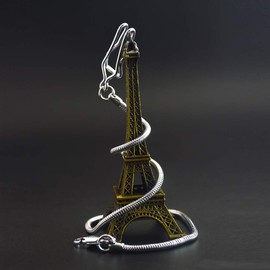 BOSHIYA Clip Pocket Watch Chain for Men Vintage Metal Alloy Albert Vest Chain 14.9 Inch Pocket Watch Chains Link