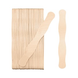 KTOJOY 55 Pcs Wooden Fan Handles 8 inch, Jumbo Craft Sticks for Wedding Programs, or Paint Mixing Crafts Home Art Projects, Classroom Art Supplies