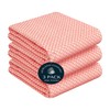 HEIRLOOM COMFORT Orange Honeycomb Kitchen Towels 3 Pack, 16x26 Inch,