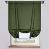 DONREN Olive Tie Up Curtains for Kithcen Living Room Adjustable