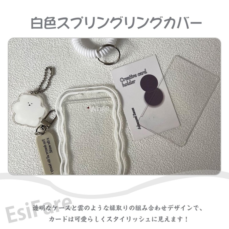 EsiFare Card Case, Key Holder, Clear on Both Sides, Set