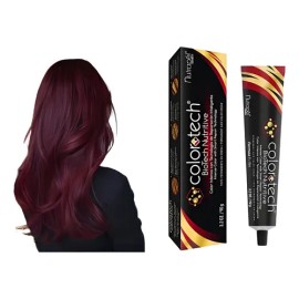Tinte Profesional Color Tech Nutrapel De 90gr 4.65 Borgoña