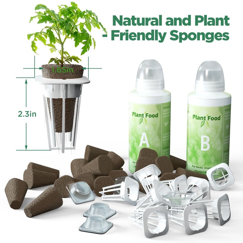 LETPOT 77 Pcs Seed Pod Kits, Square Grow Anything Kit