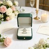 MTJYQYF 2 Slots Jewelry Ring Box - Engagement Ring Box