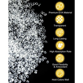 3LB Unscented Aroma Beads for Car Freshies, Clear Gel Crystal No Fragrance, DIY Homemade Natural Eva Beads Bulk