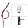 Evemodel L125W 20pcs Pre Wired 5mm Bright White Led Lamp
