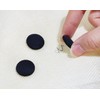 Mini Skater Small Upholstery Pins Linen Fabric Covered Button Twist