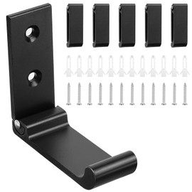 flintronic 6Pcs Foldable Hooks with Screws, for Hanging Clothes, Coat & Bags & Hat & Key