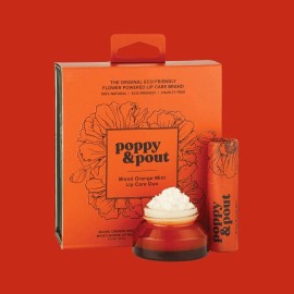 Poppy & Pout, Lip Care Duo, Blood Orange Mint
