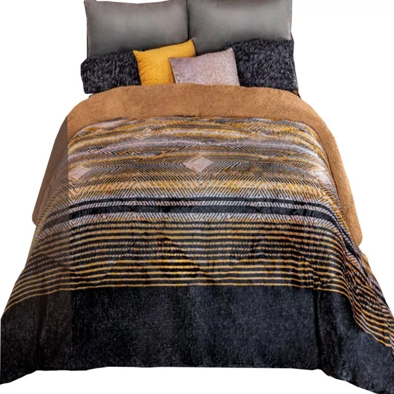 Regina Cobertor De Borrega Beige Matrimonial Regina