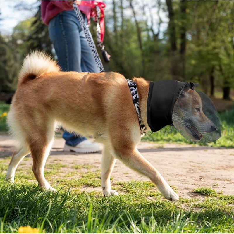 Field Guard Dog Head Net Mesh Protector Dog Face Guard