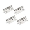 Rannb Spring Hinge Self Opening 1.5 Inch Length Stainless Steel