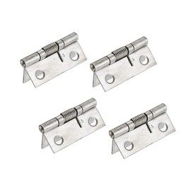 Rannb Spring Hinge Self Opening 1.5 Inch Length Stainless Steel Hinge - 4pcs