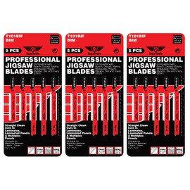 15 x TopsTools T101BIF Laminate Cutting Jigsaw Blades