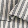 TOPICK Striped Panel Curtains, Linen Curtains with Stripes, Kitchen Curtain,