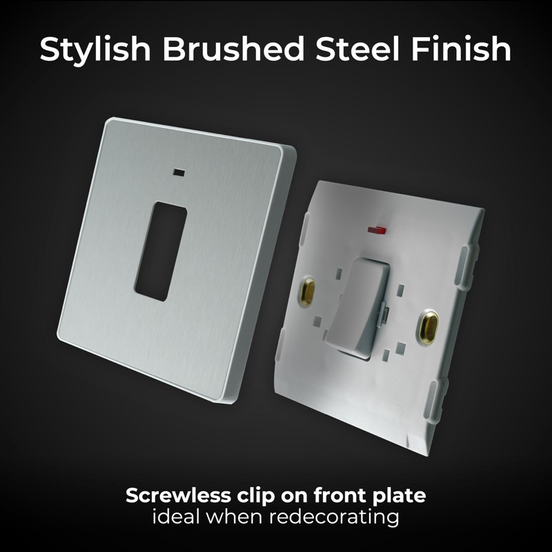 BG Electrical Single Wall Switch with LED Power Indicator, Double