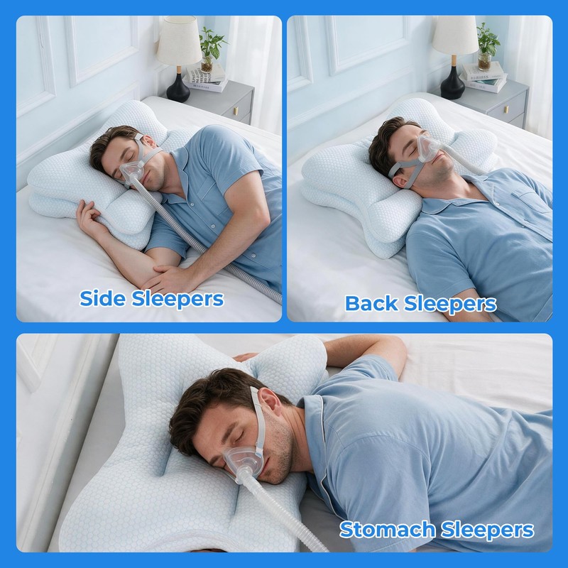 CPAP Pillows for Side and Back Sleepers, Butterfly Pillow for