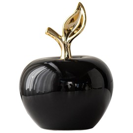 MAGICLULU Ceramic Apple Ornament Simulation Ceramic Fruit Statue Decorative Apple Figurine Desktop Art Apples Decor Apples Sculpture Decor Fruit Apples Model Dining Table Ceramics Pineapple