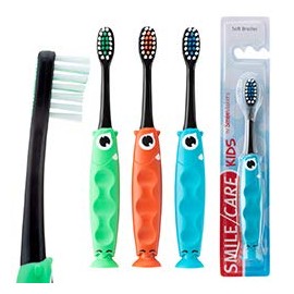 SmileMakers, SmileCare Toddler Monster Eye Toothbrushes - Dental Hygiene Supplies - 48 per Pack