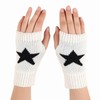 yolrdiw Women's Therian Star Fingerless Gloves Wrist Length Knitted Mitten