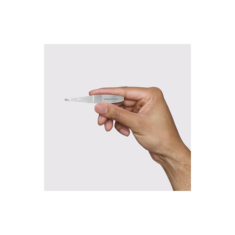 Tweezerman Wide Grip Extra Large Slant Tweezer, Stainless Steel (Pack