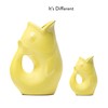 Gurgle Pot Fish Pitcher - Set of 2 - Lemon