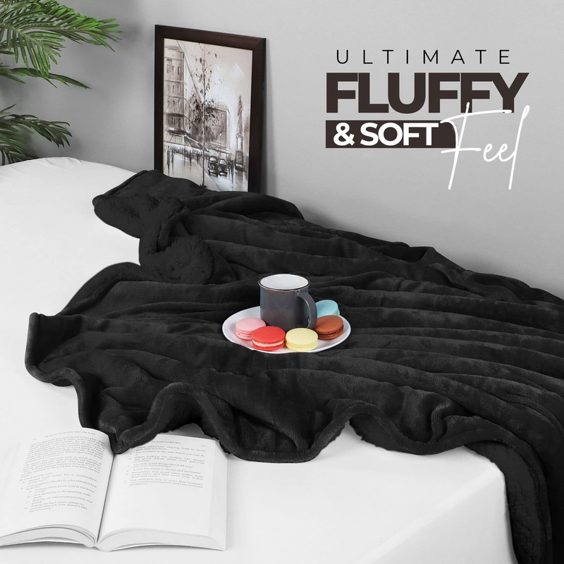 Utopia Bedding Sherpa Blanket King Size [Back, 90x102 Inches] -