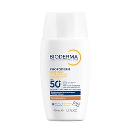 BIODERMA, Bloqueador Solar Facial Ultra fluido, Photoderm XDefense FPS 50+, Tono Bronce, Detox Diario, 40 ml