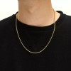 Dtup Cadena Collar Hombre Tipo Cubana Acero De Titanio Genuino